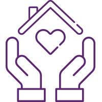Icon design representing home care professional.